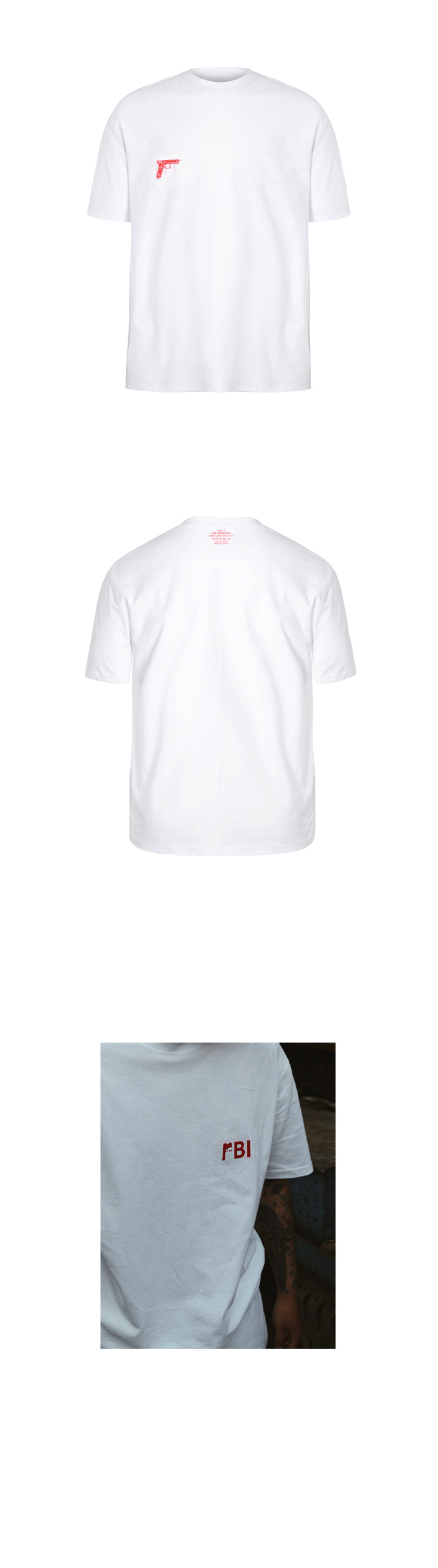 FBI & PISTOL REVERSIBLE T-SHIRT WR