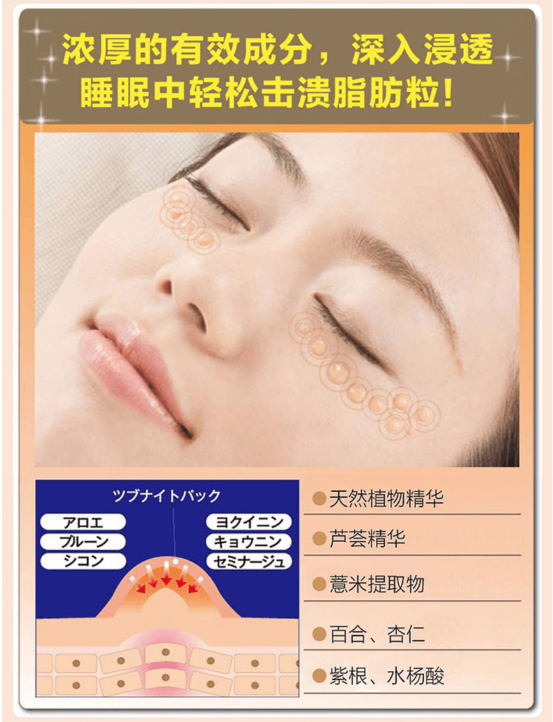 [日本直邮] CHEZ MOI 去脂肪粒 眼部 眼膜 30g