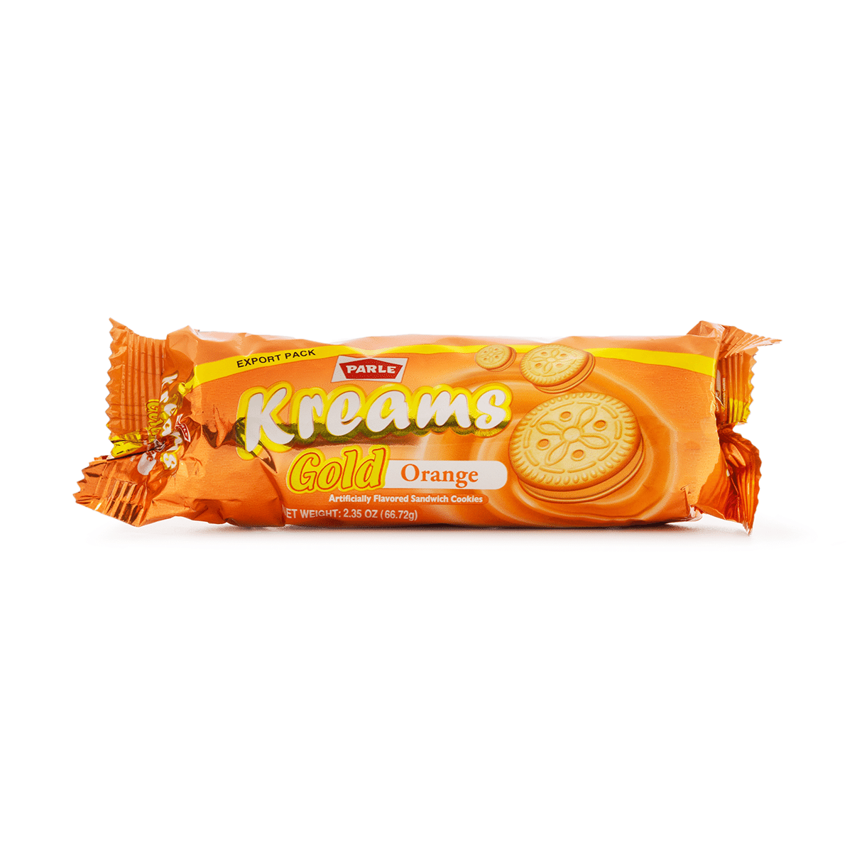 Parle Kreams Orange Sandwich Biscuits 66.72 g