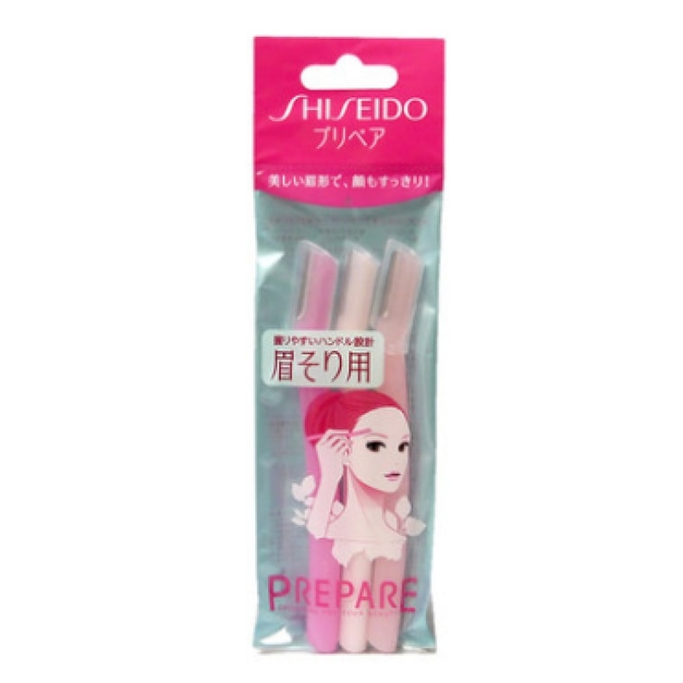 商品详情 - 【日本直邮】 SHISEIDO 资生堂 PREPARE 女用专用修眉刀 3把入 - image1