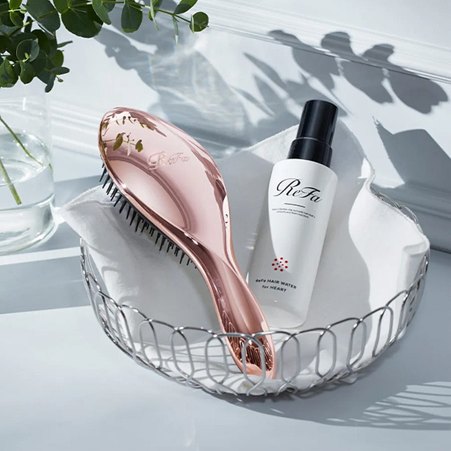 Get ReFa AILE BRUSH Hair Long-handled Comb Rose Gold 1 count