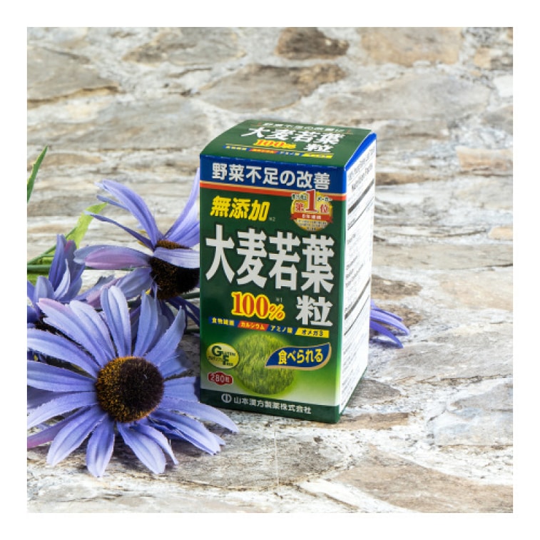 商品详情 - 【日本直邮】日本山本汉方制药 大麦若叶青汁颗粒 瓶装280粒 - image1