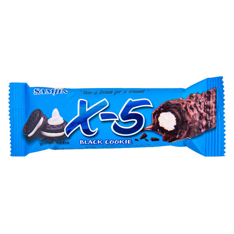 삼진 X-5 엑스파이브 오레오 크런치 초코바36g 1개 36 그램