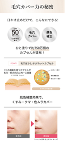 毛穴カバー力の祕密