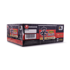 Nongshim Shin Black Premium Noodle Soup, Cup 3.5 oz*6 pack