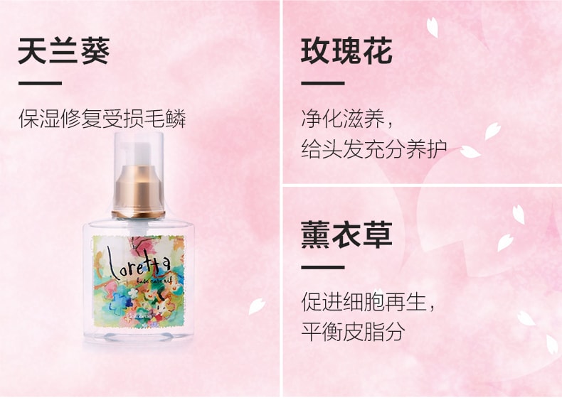 【日本直郵】 MOLTO BENE Loretta洛麗塔玫瑰護髮精油120g