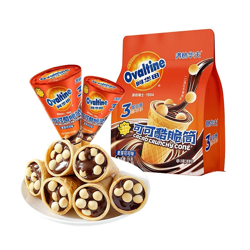 Chocolate Crisp Cones Malted Cocoa flavor 76g 76 그램