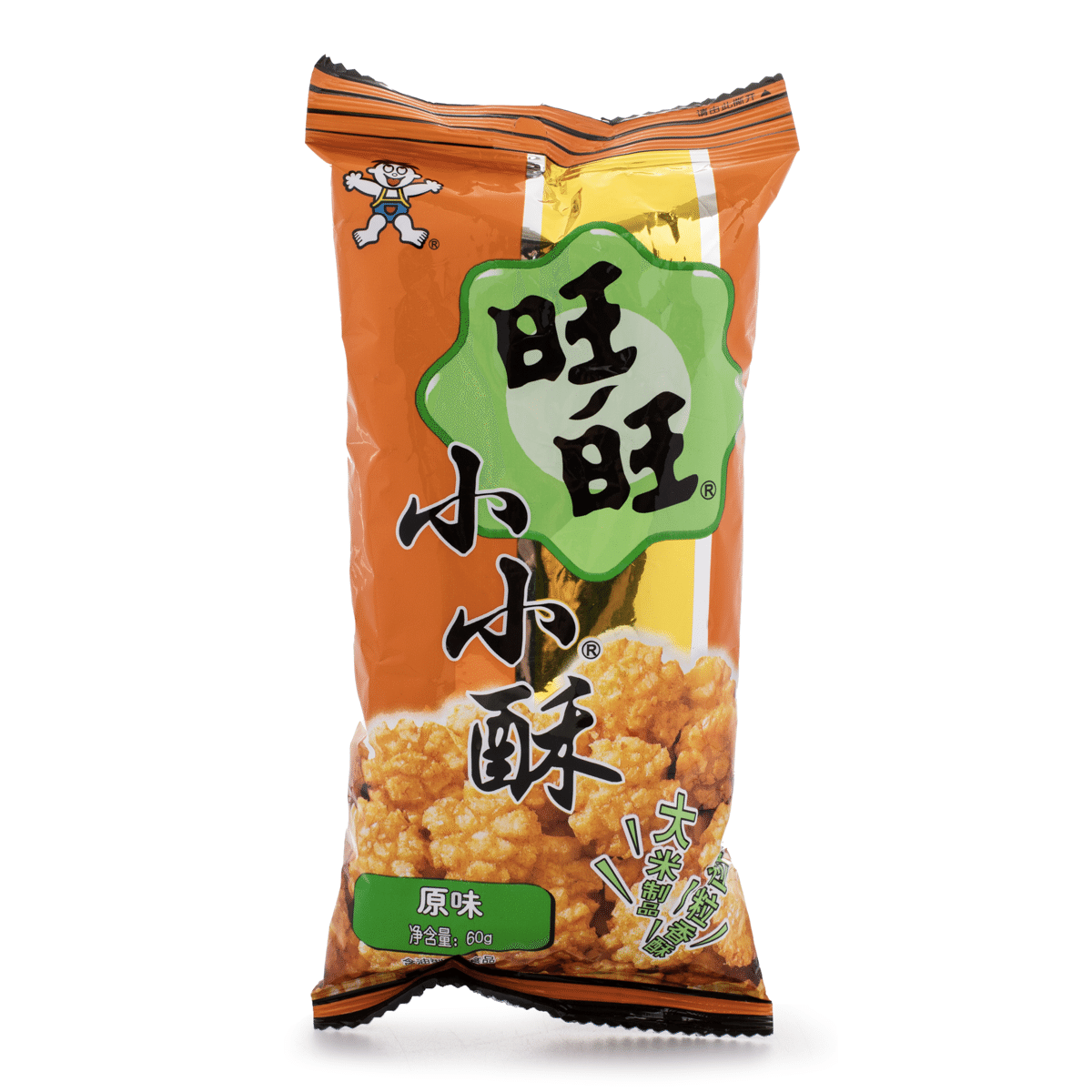 Want Want 미니 센베이 쌀크래커 오리지널 60 그램
