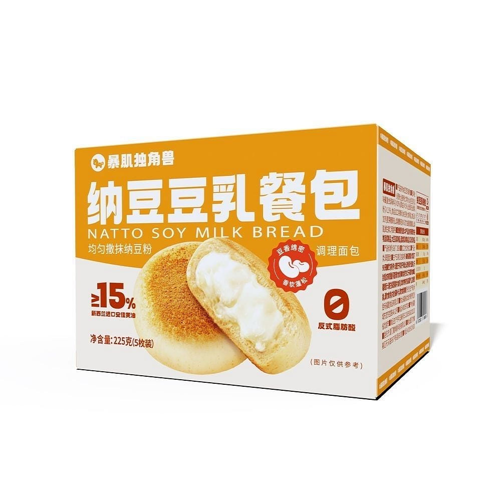 暴肌独角兽 纳豆豆乳餐包 225g 225 克