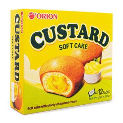 Orion Custard Soft Cake 12ct 276 g