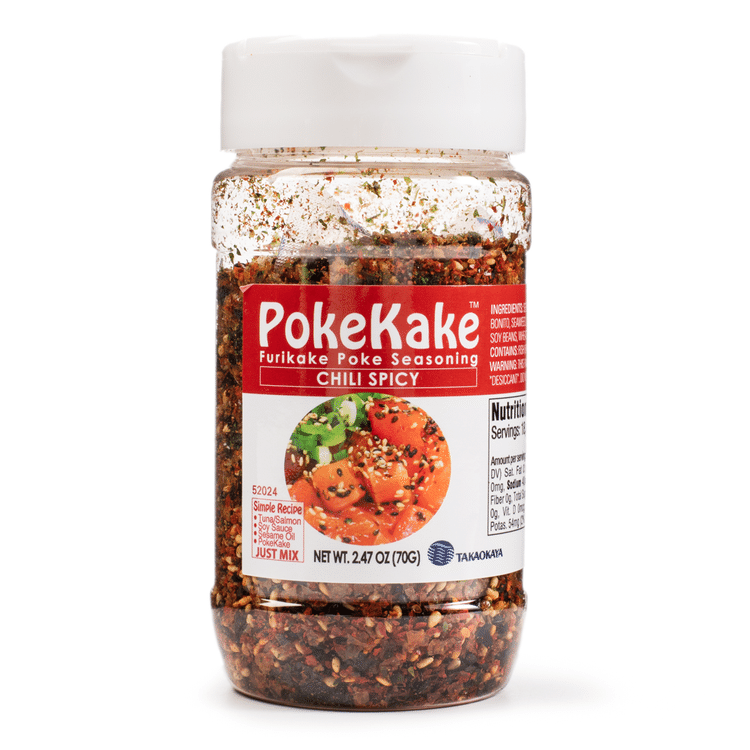 Get Takaokaya Furikake Pokekake Seasoning, Chili Spicy Flavor