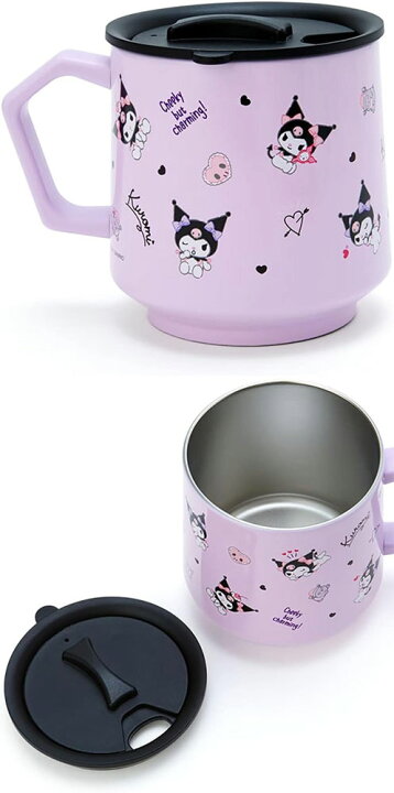 楽天市場】【送料無料!】 サンリオ クロミ フタ付きステンレスマグカップ 033901 : ユウセイ堂1 ポイントアップ店