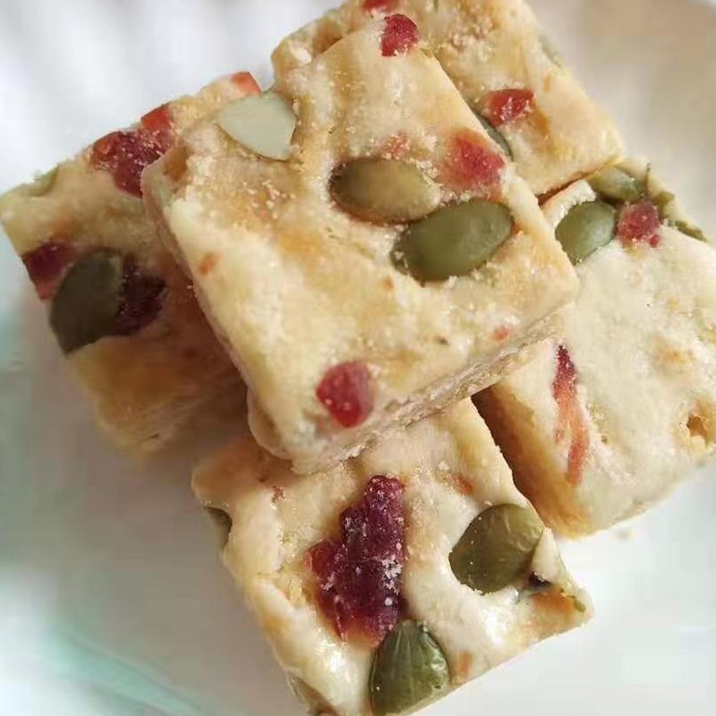 【網紅零食】抹茶味 牛軋雪花酥 190克 休閒零食蛋黃酥餅乾牛軋糖