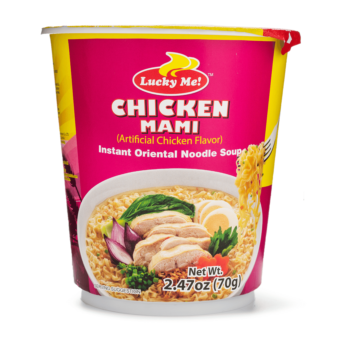 Lucky Meカップ麺 鶏肉味 70 グラム