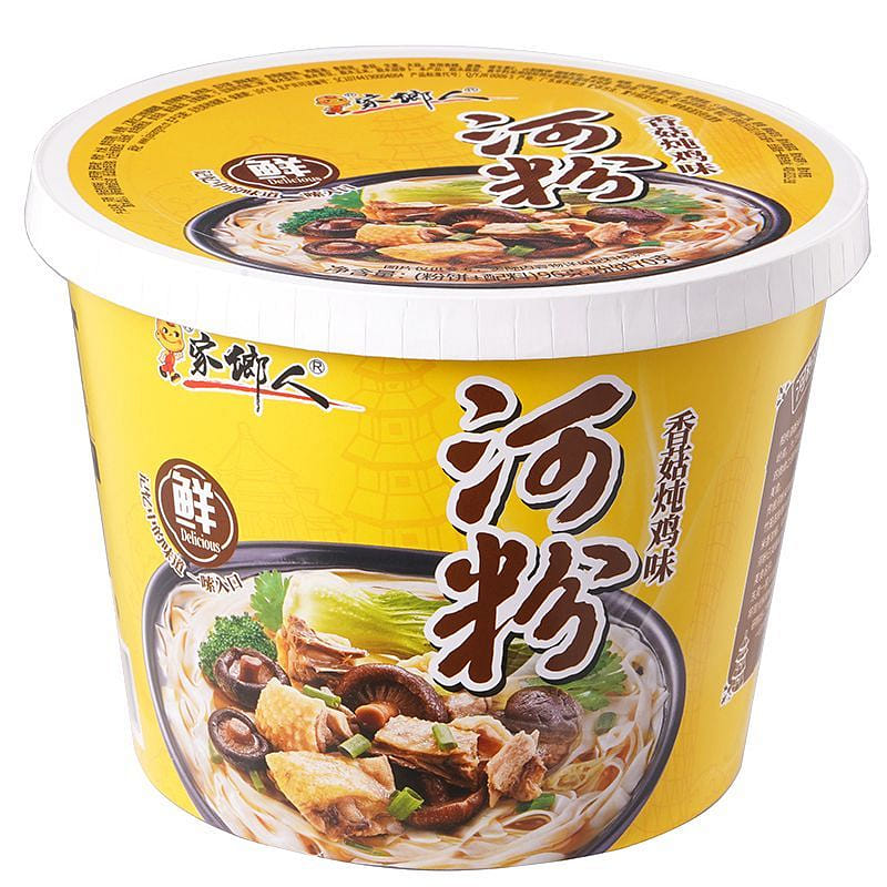 故郷人 正規広東河粉 しいたけ炖鶏味 96g 96 グラム