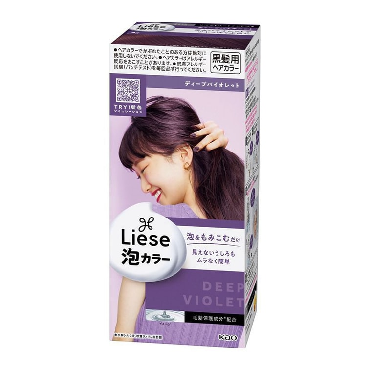 商品详情 - 【日本直邮】日本KAO花王 LIESE PRETTIA 泡沫染发剂 紫罗兰 108ml - image0