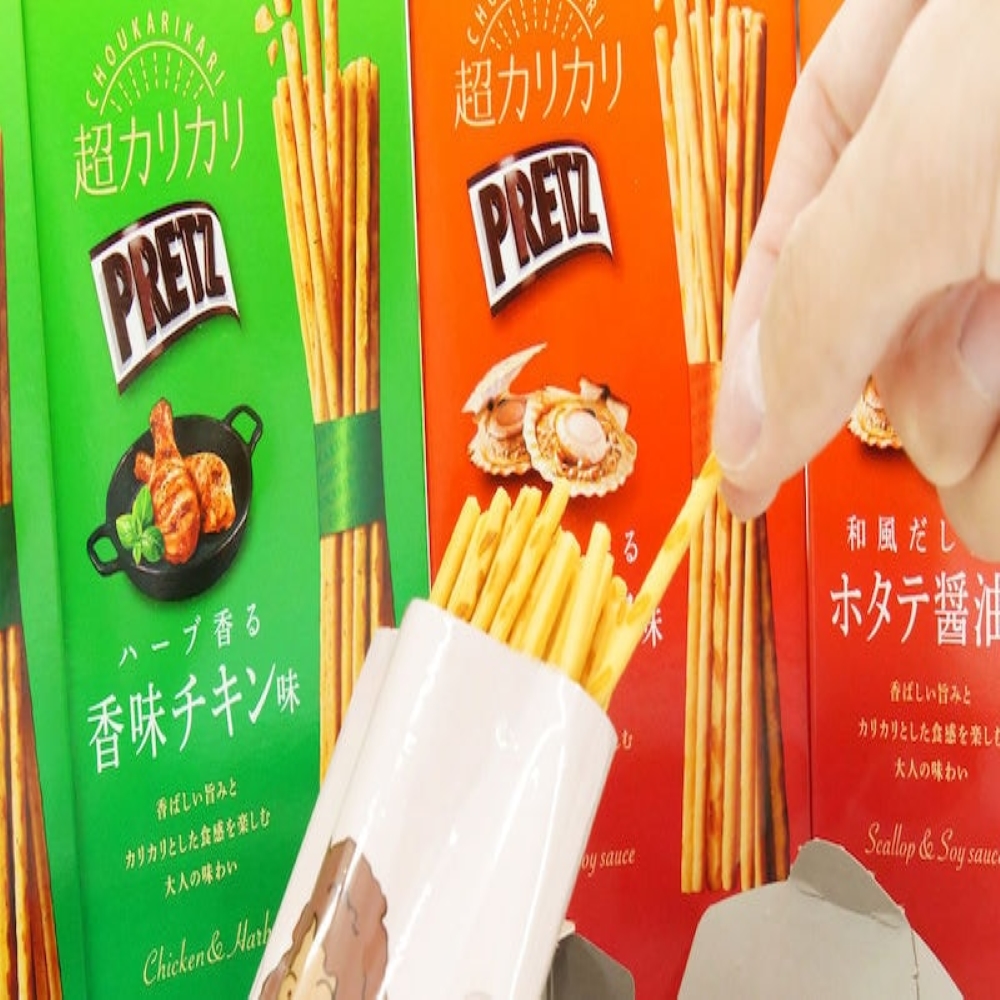 日本直送」江崎グリコ・プリッツ 和風だし香るホタテ醤油味 超カリカリ