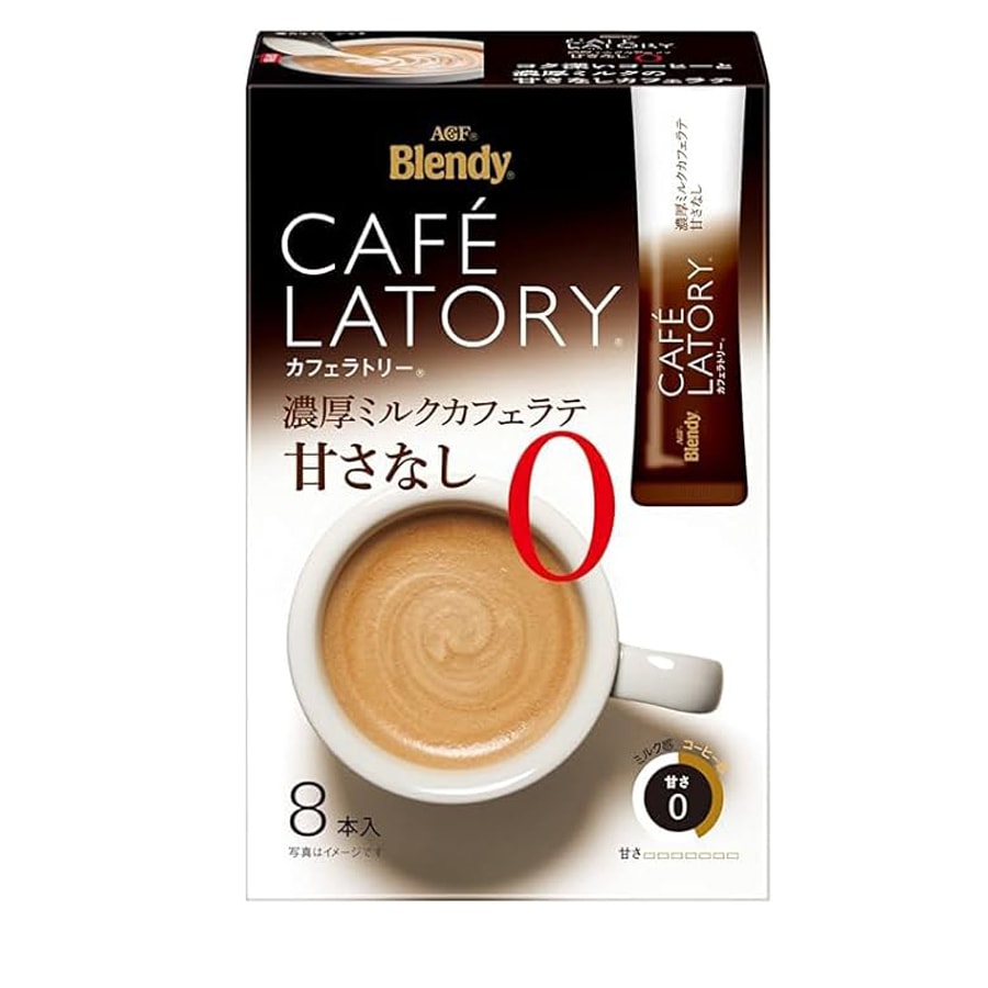 AGF カフェラトリー濃厚ミルクカフェラテ甘さなし 8本入 - Weee!