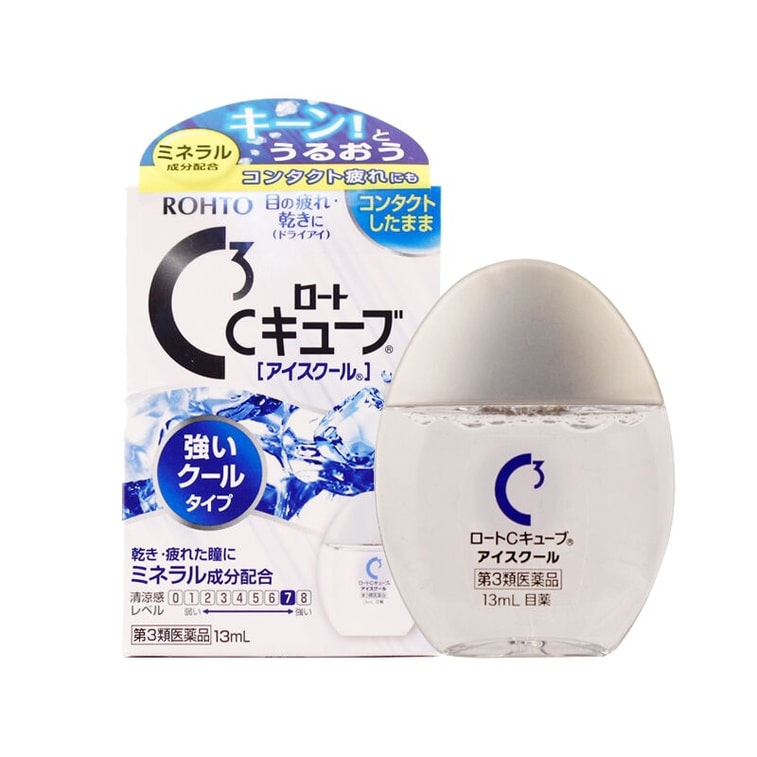 商品详情 - 【日本直邮】ROHTO乐敦 C3角膜保护眼药水 超清凉型 裸眼 隐形眼镜均可用 13ml - image0