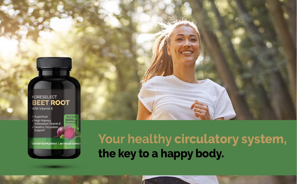 Beet Root Antioxidant Support Capsules With Vitamin E - KORESELECT