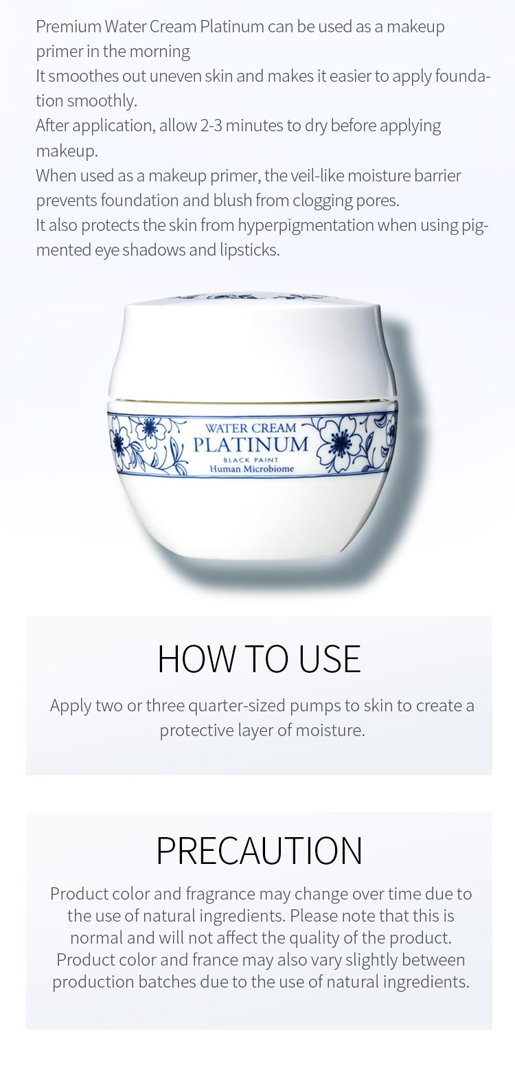 BLACK PAINT Platinum Water Cream 100g - Weee!