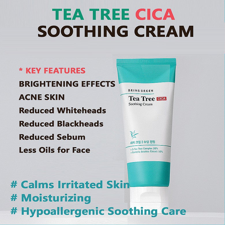 BRING GREEN Tea Tree Cica Soothing Cream 100ml