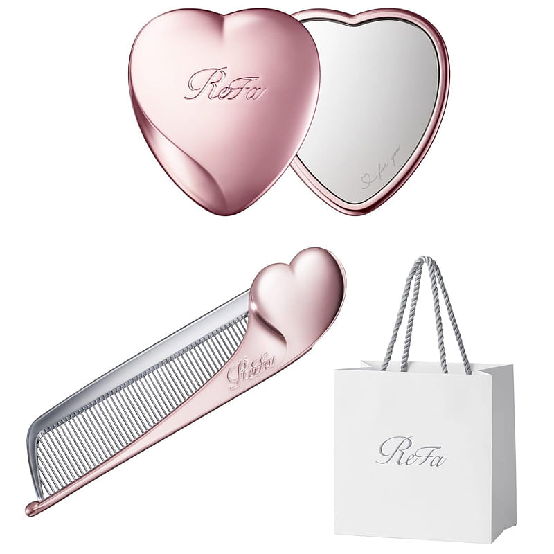 Get ReFa HEART Mirror & Comb Aira Set Rose Gold 1 count Delivered