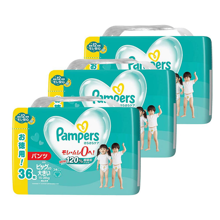 Get Pampers Regular XXL Pants Diapers 15-28kg 36pcx3 108 count