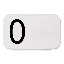 디자인 레터스 알파벳 런치 박스 - O 1 개