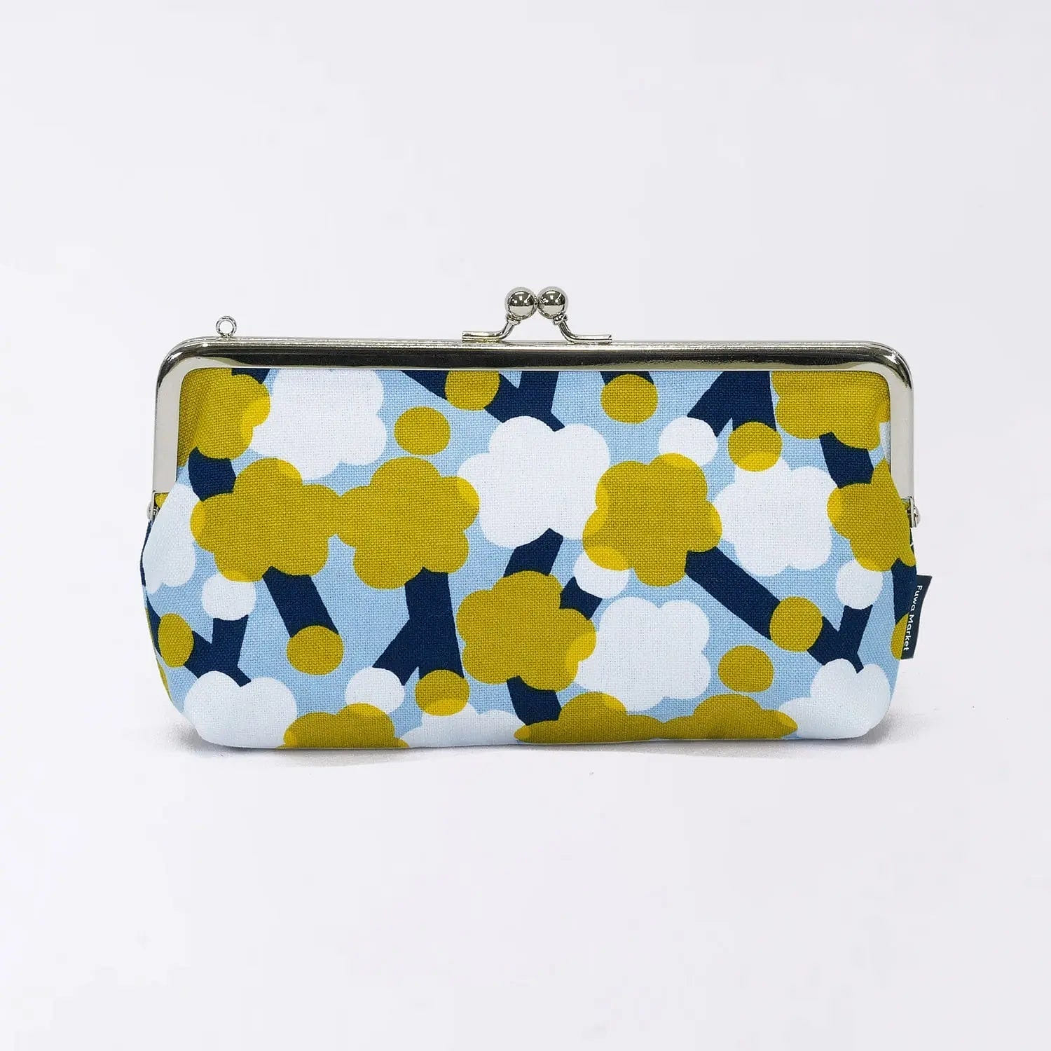 Horizontal Wallet Pouch Plum Pattern Yellow 1 each
