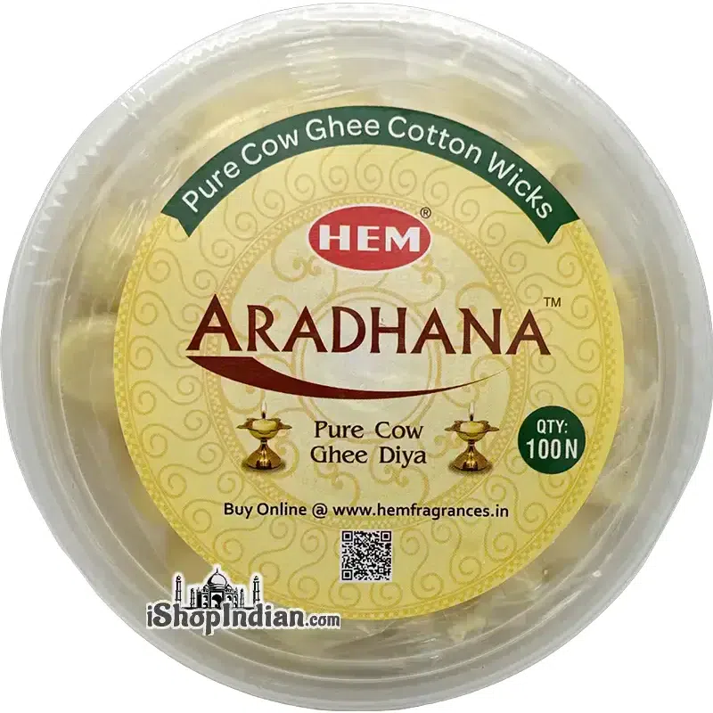 Hem Aradhana Pure Cow Ghee Diya - 100 ct 100 개입