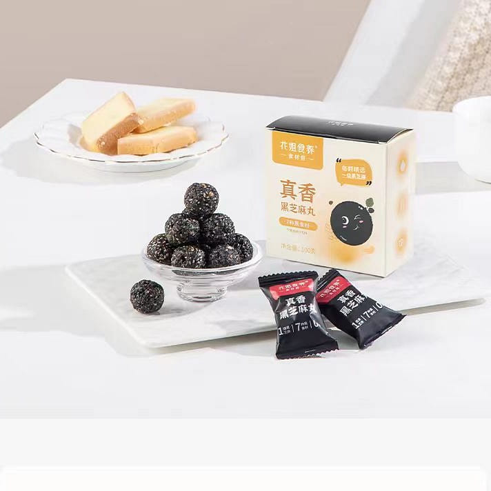 Hua Jie Shi Yang Black sesame pill 100g*1 box 100 グラム