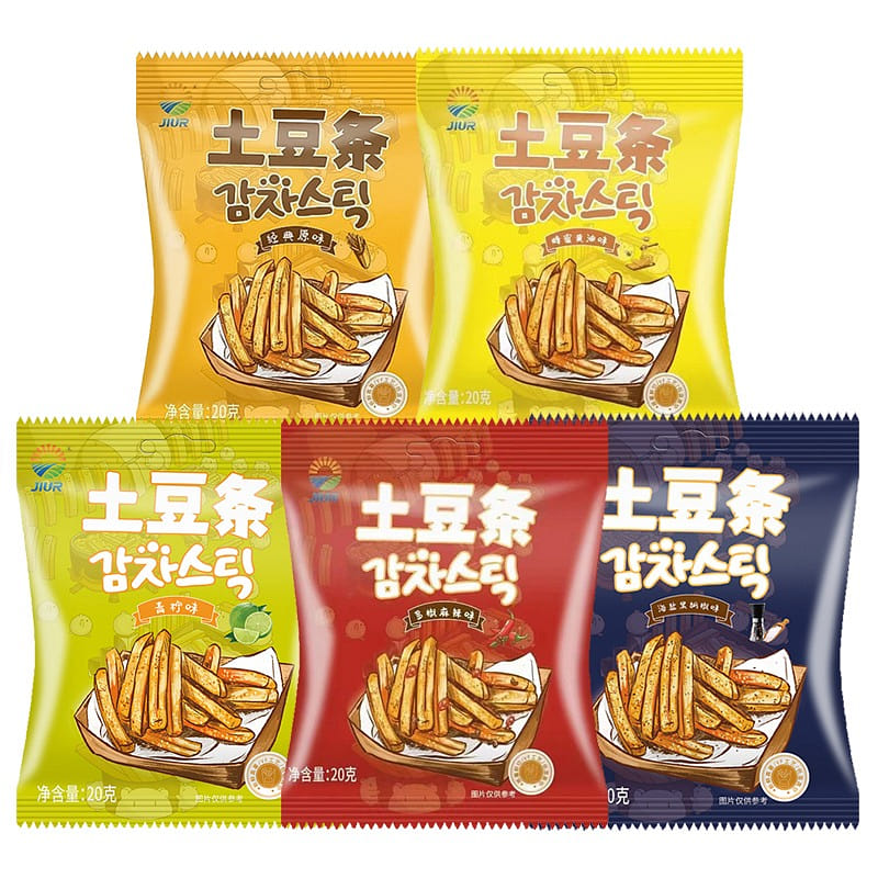 JIUR 오리지널 컷 포테이토칩 5가지 맛20g*5 100 그램