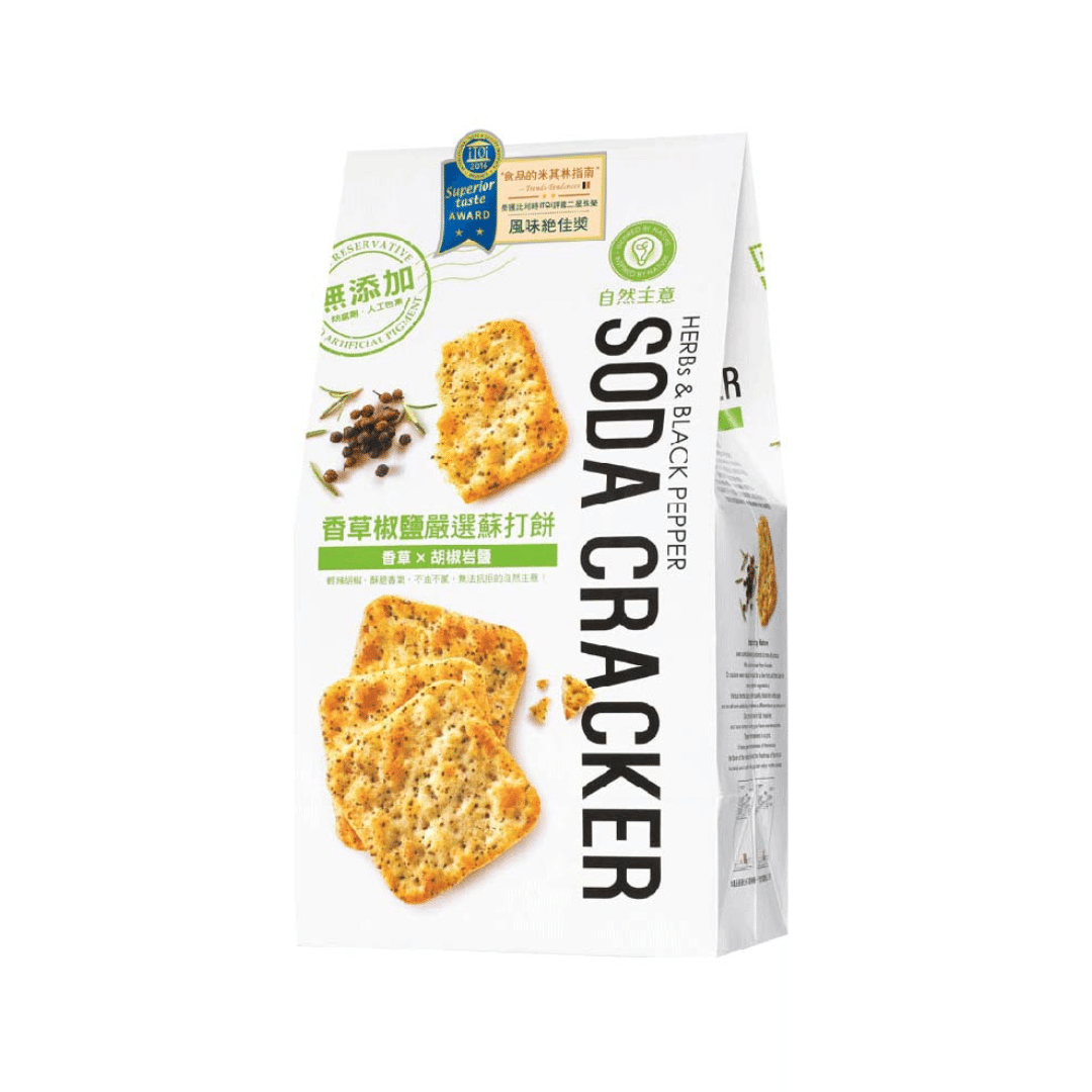 Herbs & Black Pepper Soda Cracker 180 กรัม