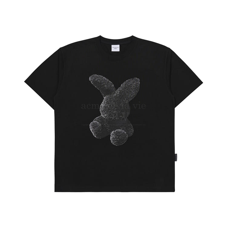 【ADLV】 NEWSPAPER RABBIT SHORT SLEEVE T-SHIRT / 追跡付 acme de la vie