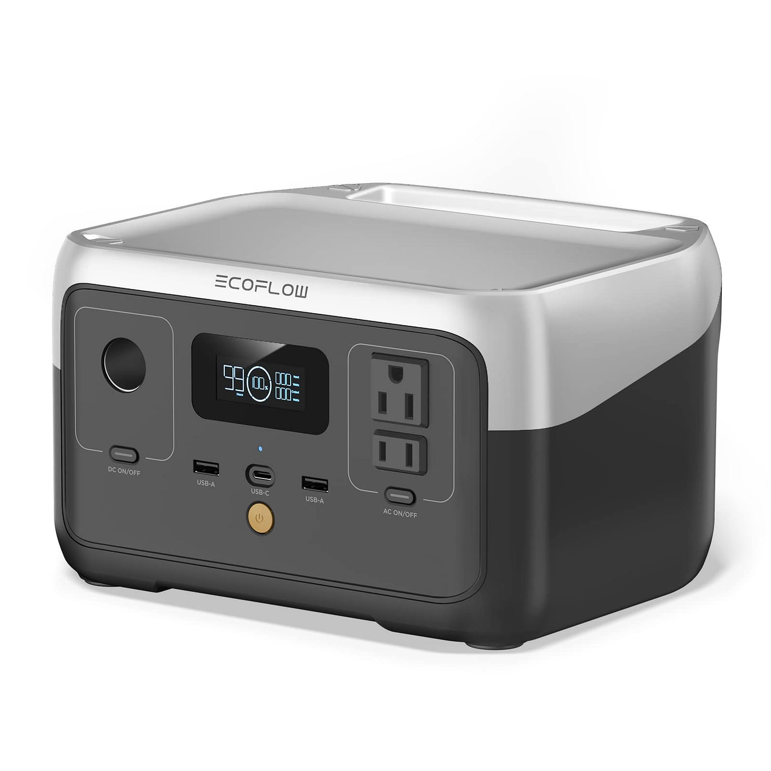EcoFlow RIVER 2 Portable Power Station 256Wh Capacity, 600W Solar Generator 7.7 파운드