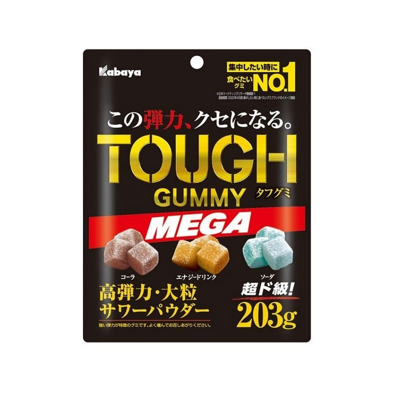 Kabaya 大顆粒耐嚼汽水能量軟糖 203g 1 包