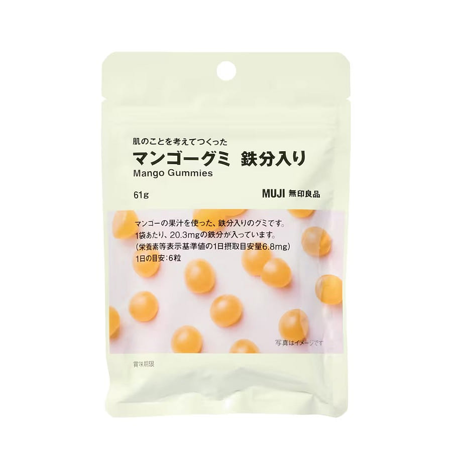 MUJI Mango Gummies With Iron 61 g