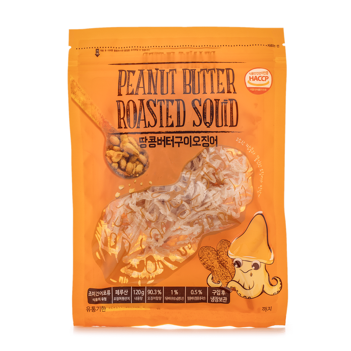 HACCP 땅콩버터구이 오징어 120 그램