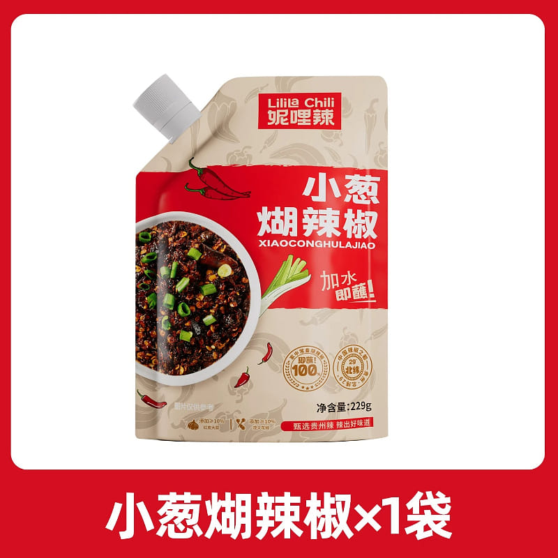 Fried chili with scallions 229g * 1 bag 229 g