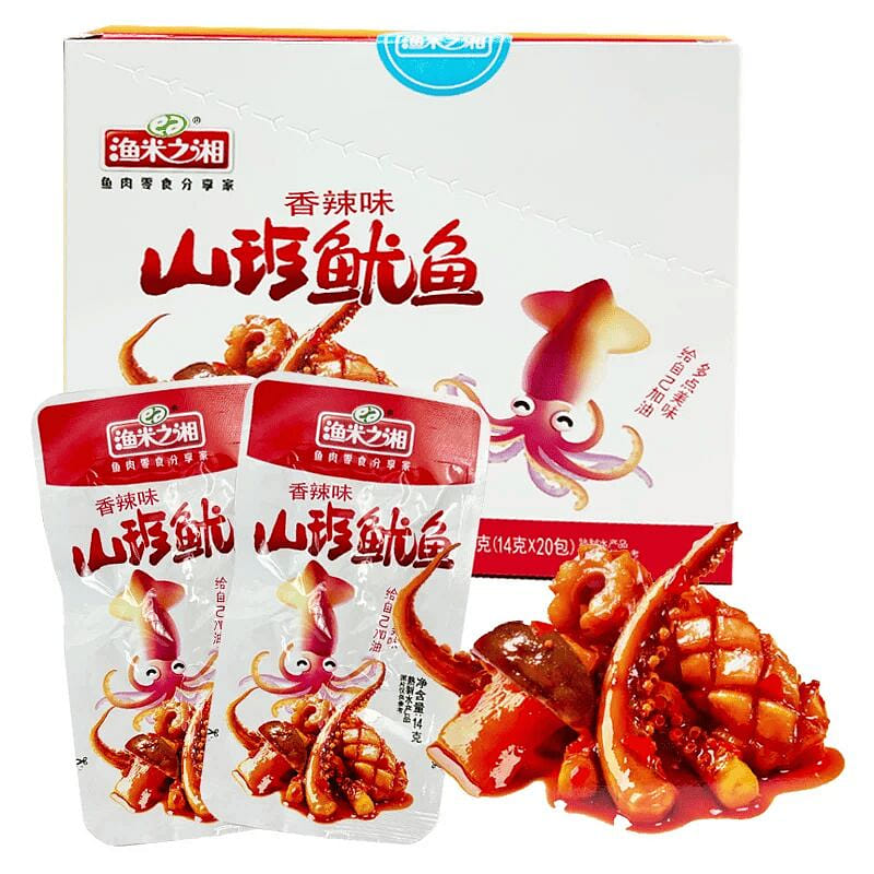 Xiangshan Delicacy Squid 14g*1 Pack Spicy Flavor 14 g