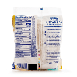 Goya frozen Empanada Dough for Frying 14 oz