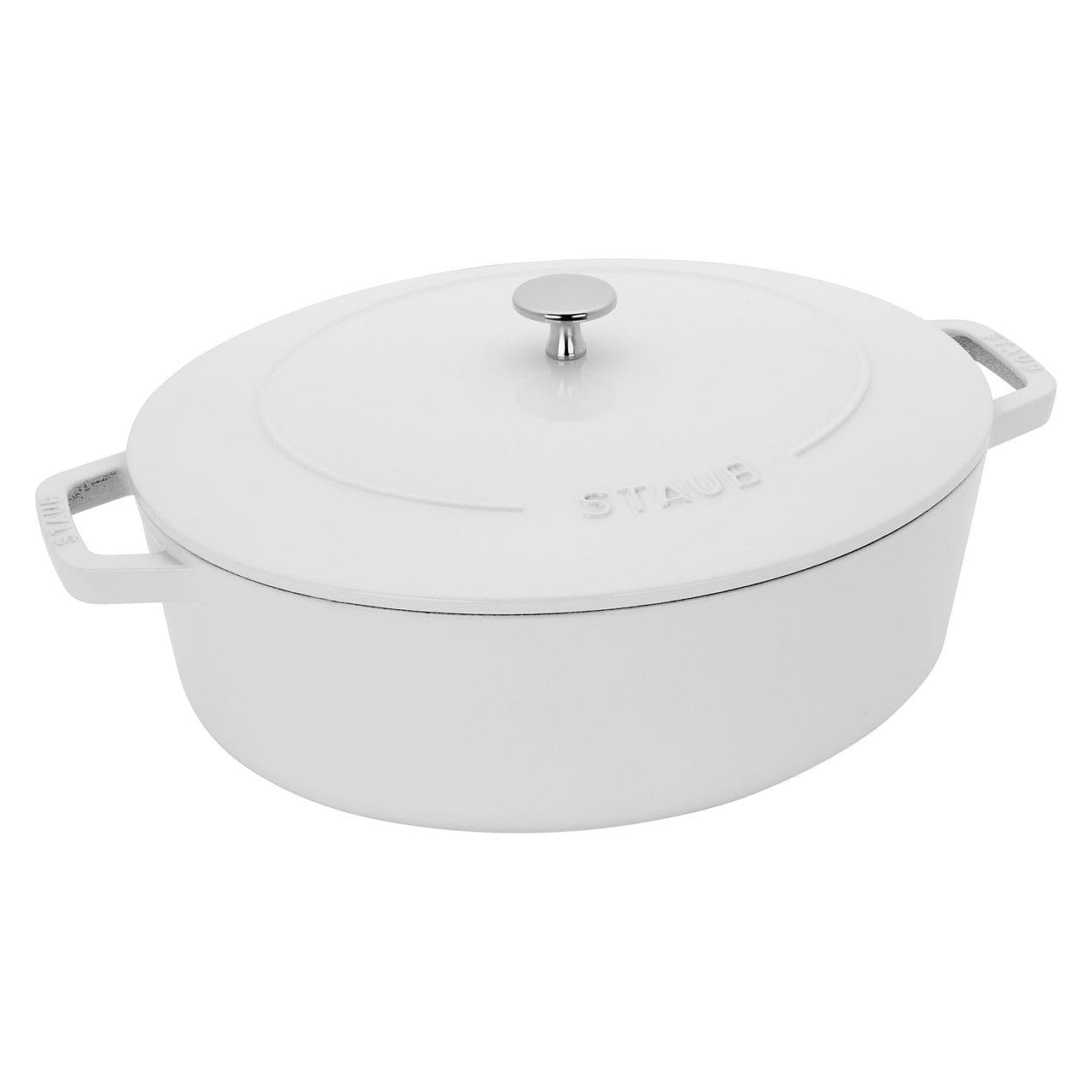 Staub Cast Iron 6.25-qt Wide Oval Dutch Oven White 1 each