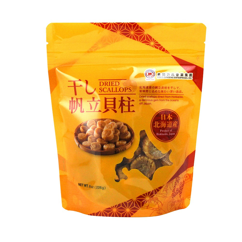 HSU's Hokkaido Dried Scallops Medium 8 온스