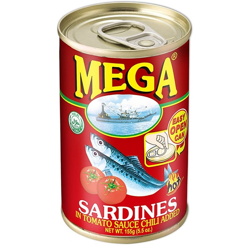 MEGA Sardines in Tomato Chili Sauce 155g [Canned] 1 each