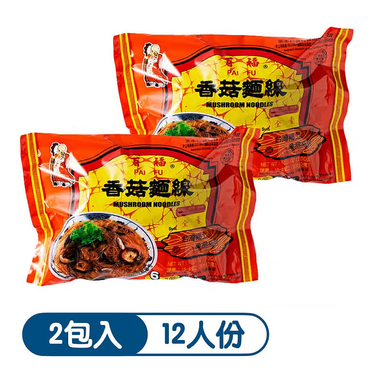 Taiwan Baifu Mushroom Flavor Taiwanese Vermicelli 600 그램
