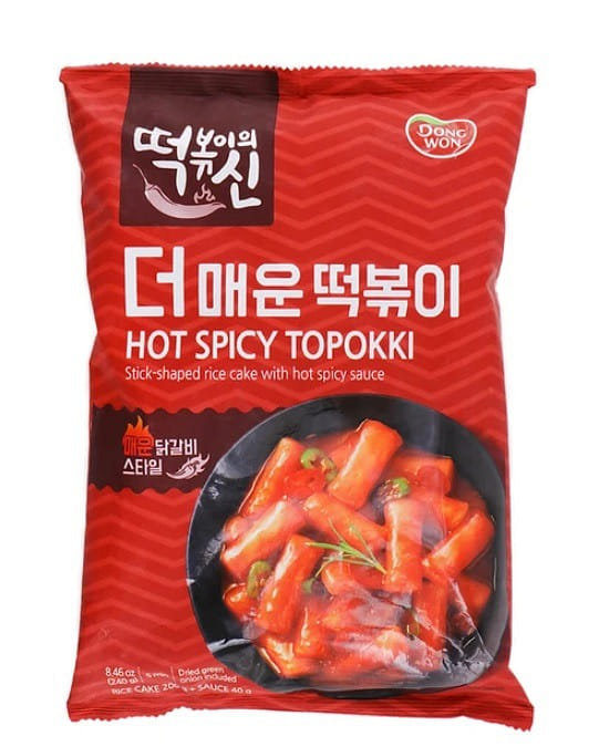 Dongwon Hot Spicy Topokki Rice Cake 240 g