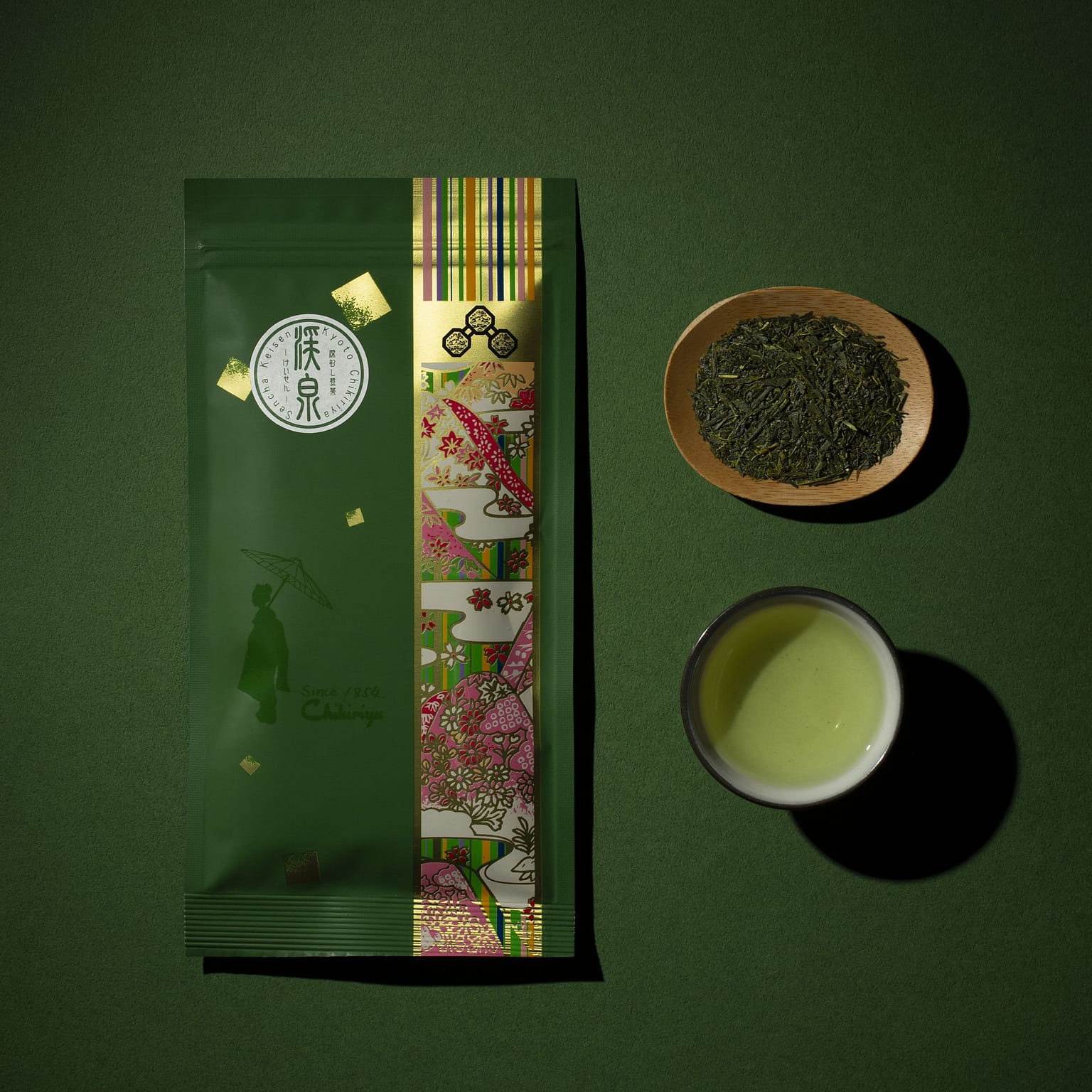 Chikiriya Premium - Deep-steamed Green Tea Fukamushi Sencha "Keisen" - 2.82oz 1 개