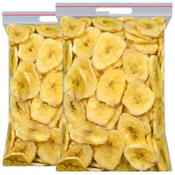 Banana slices, dried banana chips, bagged dried fruits, preserves, bulk dried plantains, snacks, snacks, 250g*1 250 g