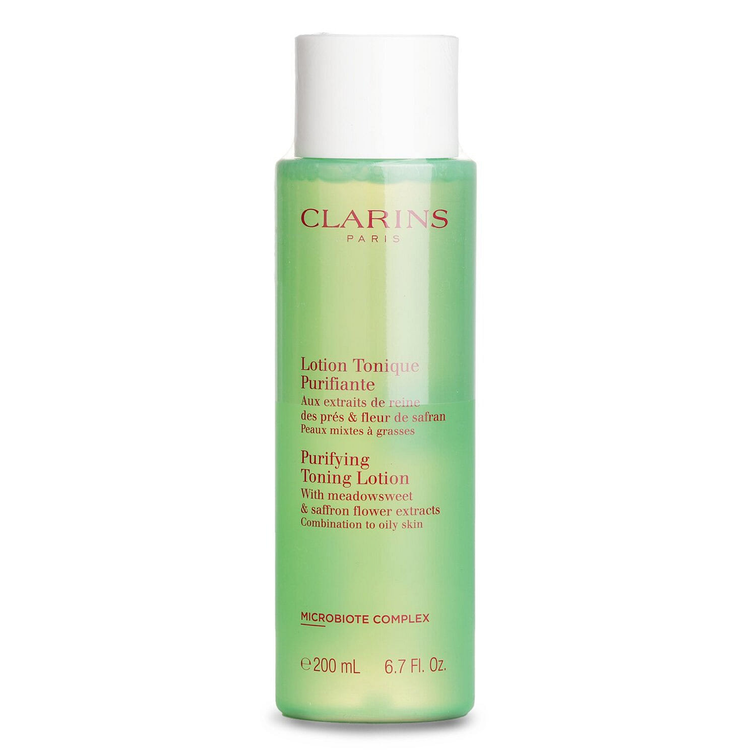 Clarins Purifying Toning Lotion with Meadowsweet & Saffron Flower Extracts - Combination to Oily Skin 200ml/6.7oz 200 มิลลิลิตร